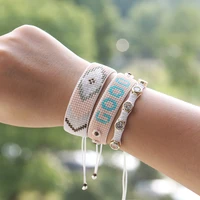 rttooas fashion mostacilla miyuki beaded letter bracelets pulseras mujer moda 2022 jewelry bohemia handmade loom charm bracelet
