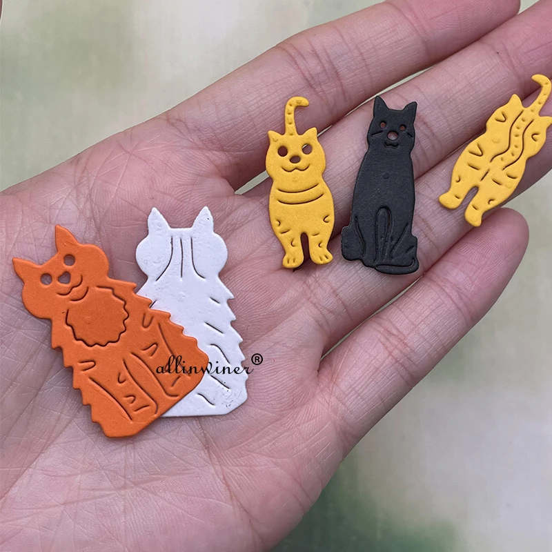 

Cat series DIY ремесло металлическая резка штамп для скрапбукинга ремесленный шаблон трафаретные штампы
