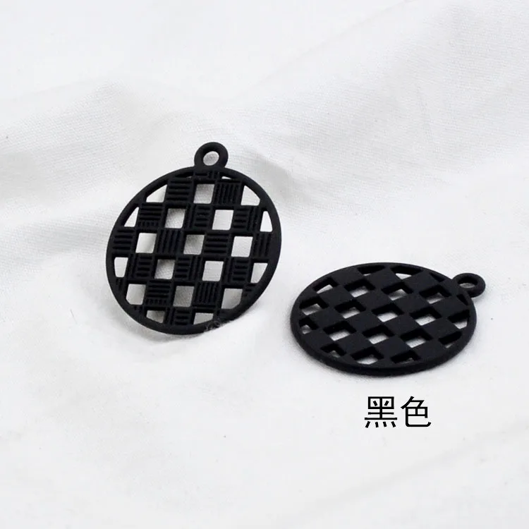 

10PCS Hollow out circular Enamel Charms 22mm Spray Paint Zinc Alloy Metal Pendants Charm Fit Diy Jewelry Bracelet Accessory