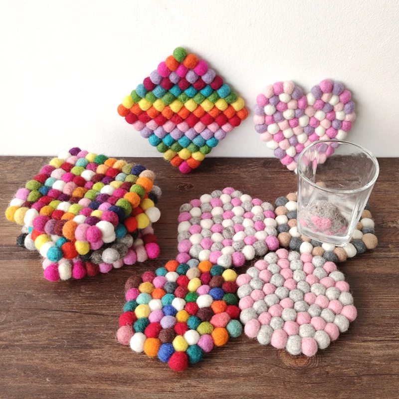 4 шт. фетровые подставки 10 см | Дом и сад