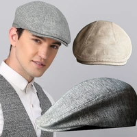 mens cap classic vintage breathable beret hat for men visor french artist beanies designer cotton and lined british berets hat
