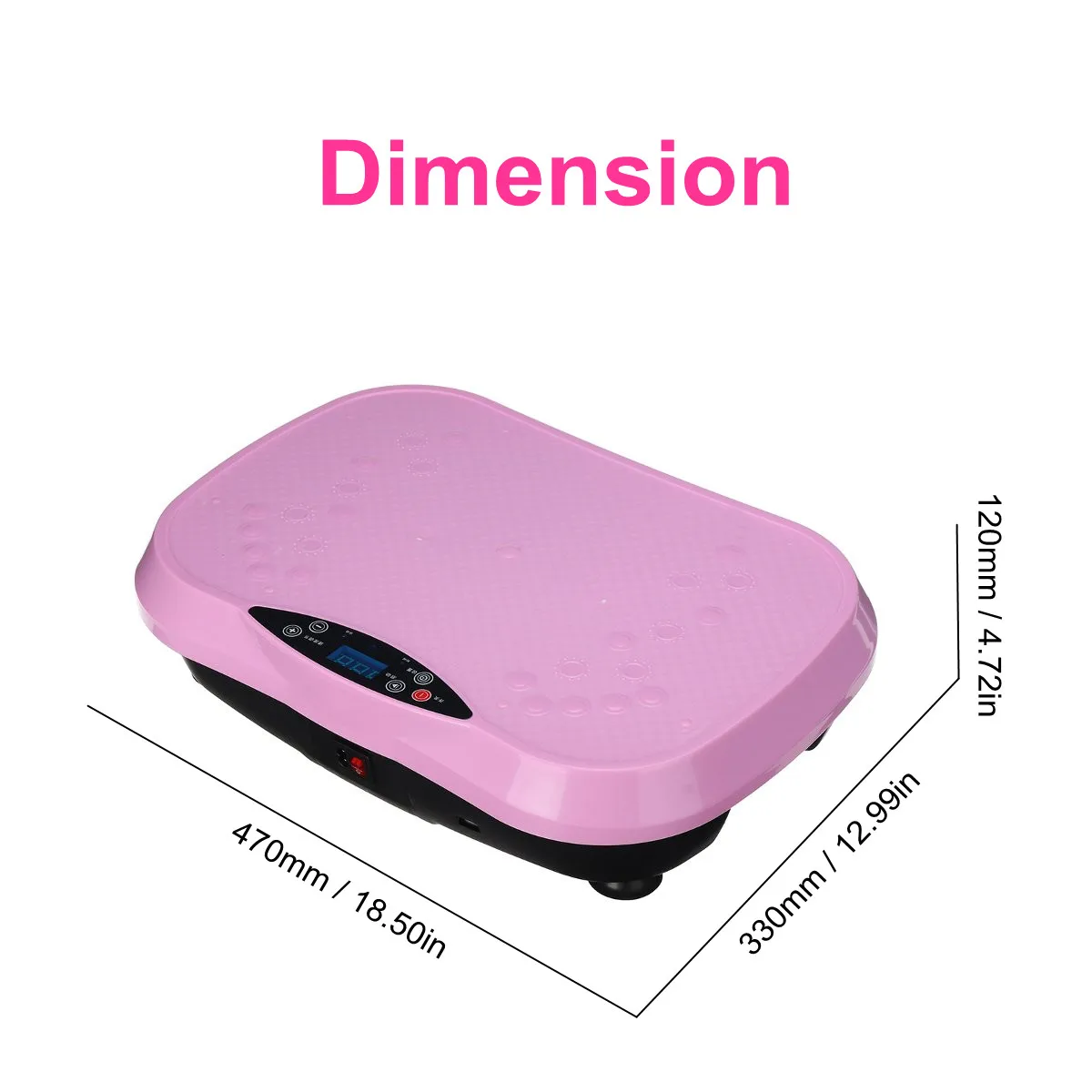 

200W 150KG Slim Vibration Machine Trainer Gym Platform Body Shaper Exercise Trainer Massager Remote Control Fitness Equipment