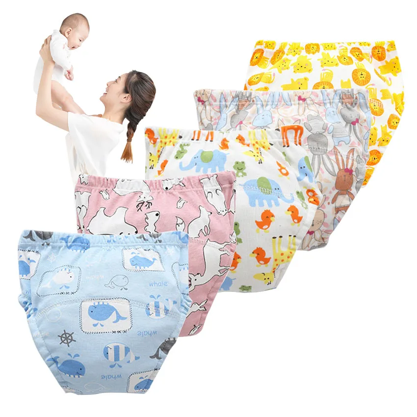 

Baby Cotton Training Pants Panties Waterproof Cloth Diapers Reusable Toolder Nappies Diaper Children Underwear Washable Winter