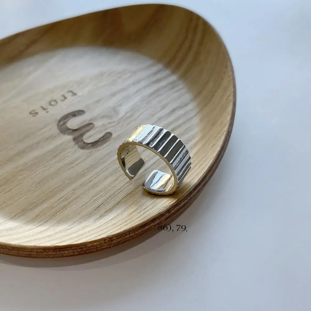 Широкое кольцо Kinel S925 ювелирные изделия из стерлингового серебра хипстерское