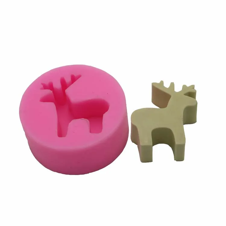 Силиконовые формы для украшения торта с 3D оленем инструменты шоколадная клейкая