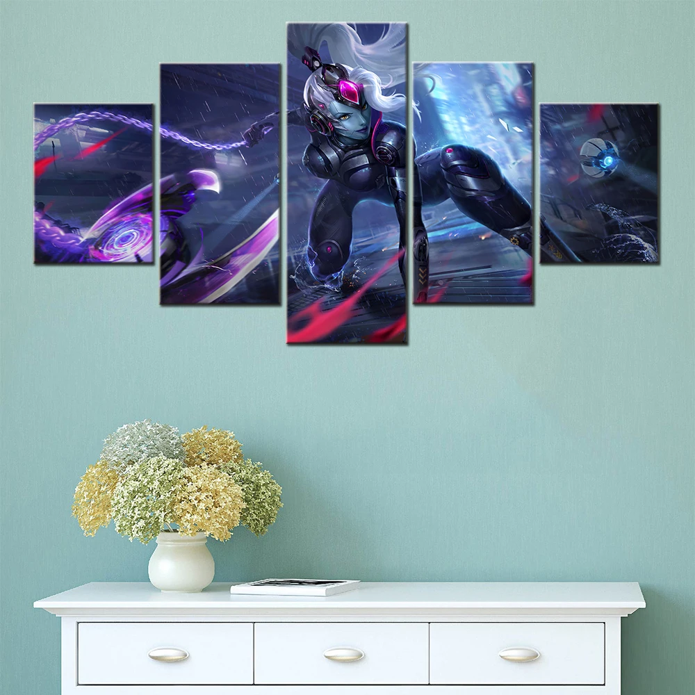 Картина на холсте из 5 предметов оружие воина для девочек аксессуары украшения