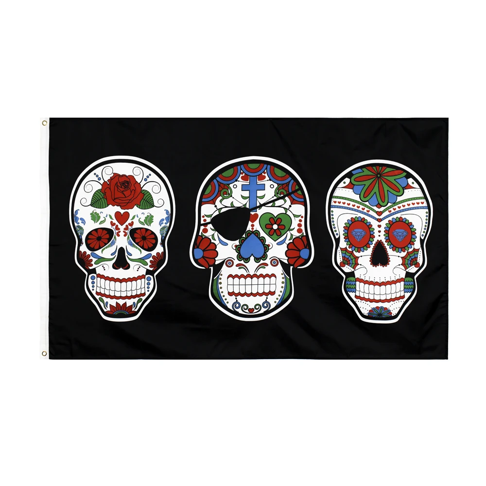 

60x90cm/90*150cm/120x180cm follower jolly roger skull bone sugar pirate Flag