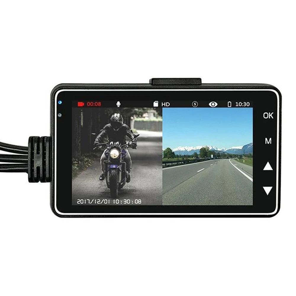 HD Видеорегистраторы для мотоциклов двигатель двойной Камера Dash Cam с Специальная