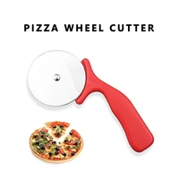 stainless steel round pizza cutter cake knife tools pizza wheels scissors ideal for pizza pies waffles and dough cookies