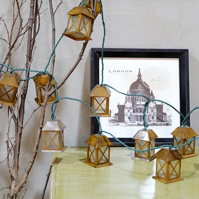 Гирлянда светильник s Ретро стиль домашний фонарь Рождественский декоративная