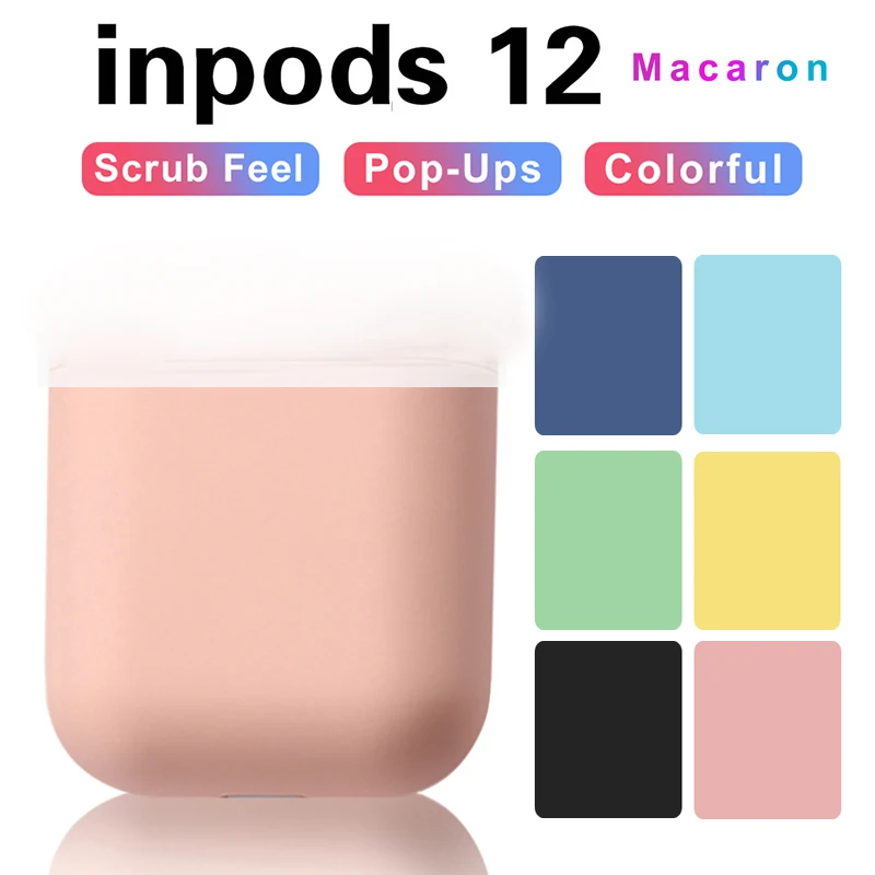Inpods 12 tws UP Version матовые беспроводные наушники Bluetooth 5 0 с отличными басами для iphone
