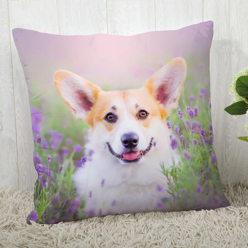 

Welsh Corgi Kissen Abdeckung Anpassen Kissenbezug Moderne Home Dekorative Kissen Fall Für Wohnzimmer 45X45cm,40X40cm EINE 2020.4