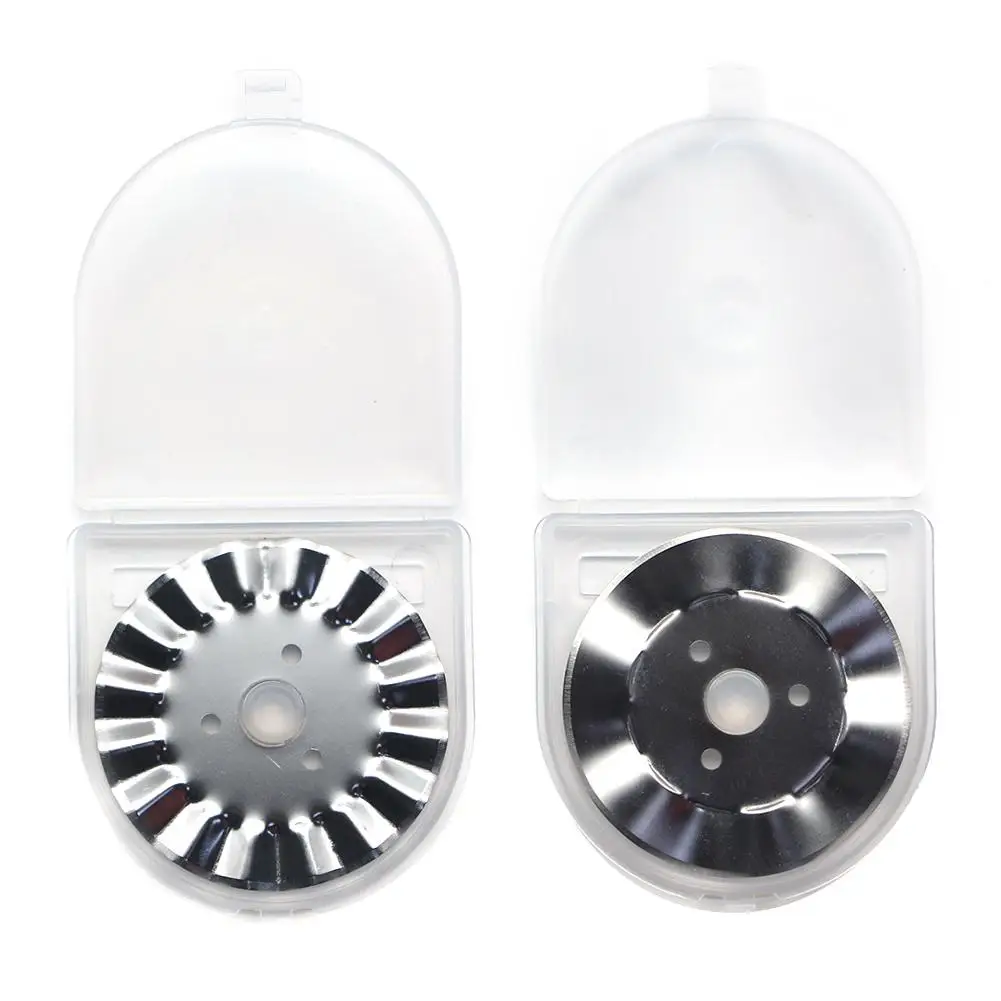 

10pcs 45mm Wave Blade Rotary Cutter Spare Blades Rotary Cutter Fabric Paper Circular Cutting Patchwork Craft Leather Sewing Tool