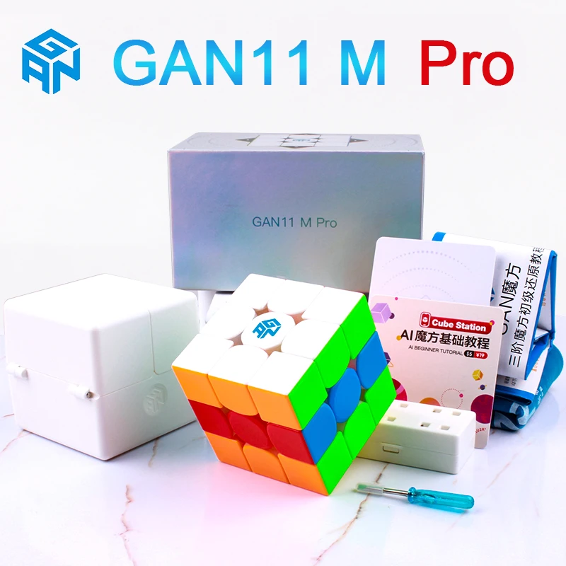 GAN-cubo m&aacute;gico magn&eacute;tico profesional para ni&ntilde;os, cubos de rompecabezas GAN11M, juguetes para ni&ntilde;os gan 11 M Pro 3x3-3