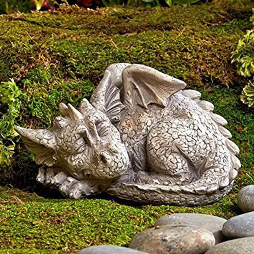 

Handmade Resin Statue Model Multi-use Garden Excellent Workmanship Dragon Statue Display for Yard