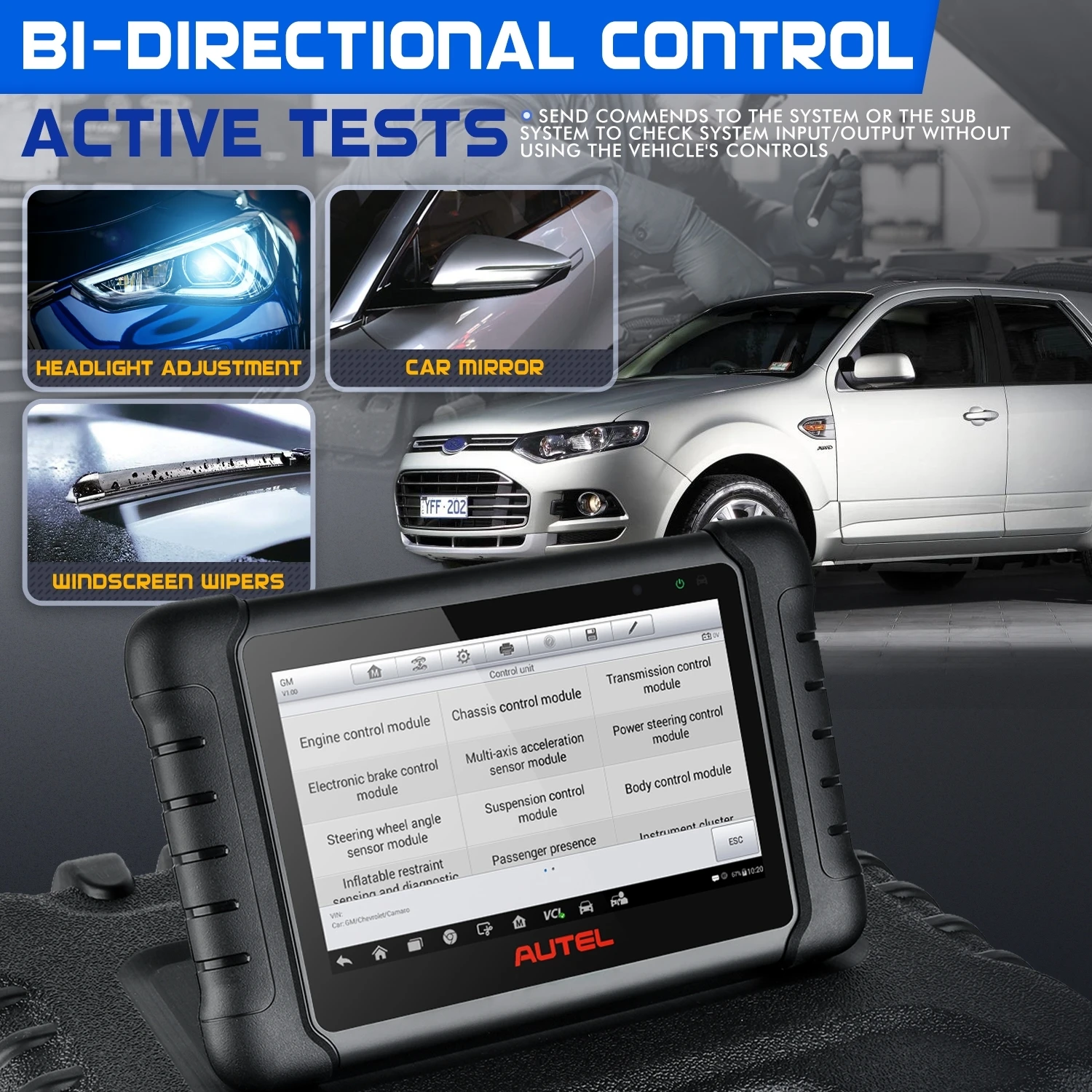 Autel MaxiPRO MP808BT беспроводной Профессиональный диагностический инструмент OE-уровня