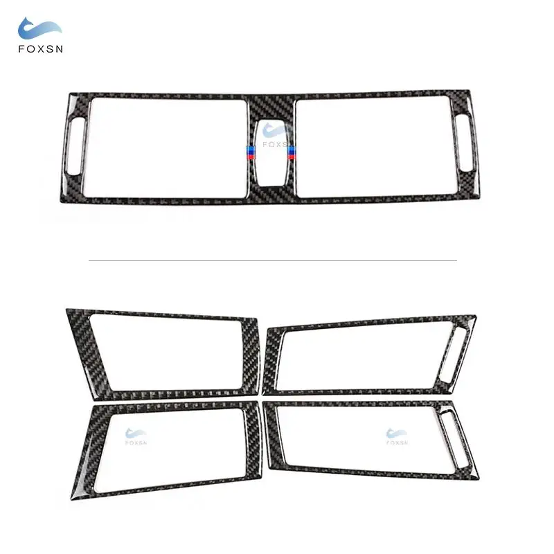 Для BMW X5 X6 E70 E71 2008 2009 2010 2011 2012 2013 из углеродного волокна Центральный/боковой