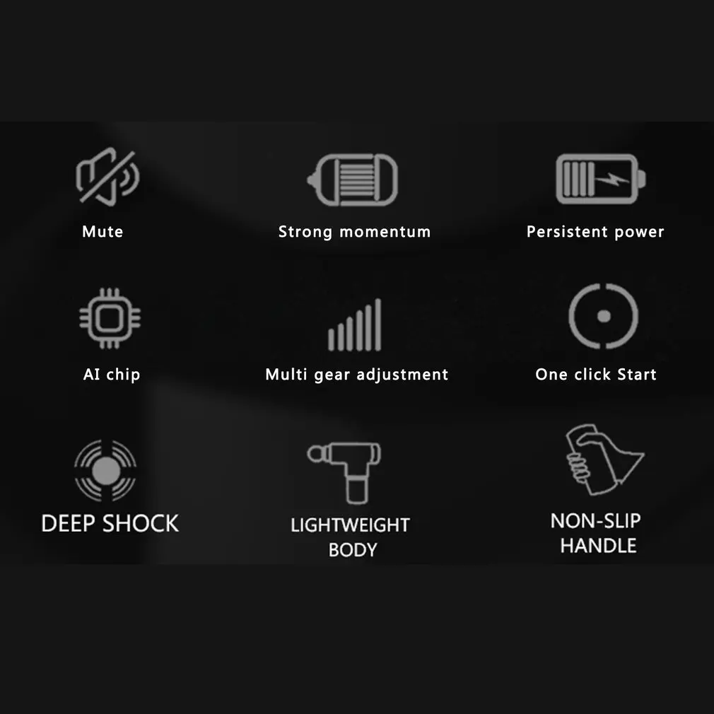 Portable Massage Tool Handheld Deep Tissue Percussion Quiet Muscle Massager For Pain Relief Neck Back Body Relaxation |