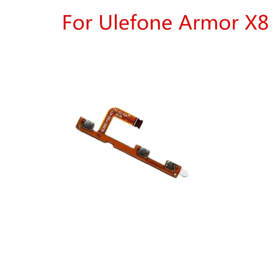 

New For Ulefone Armor X8 Parts Power On Off Button+Volume Key Flex Cable Side FPC Repair Accessories