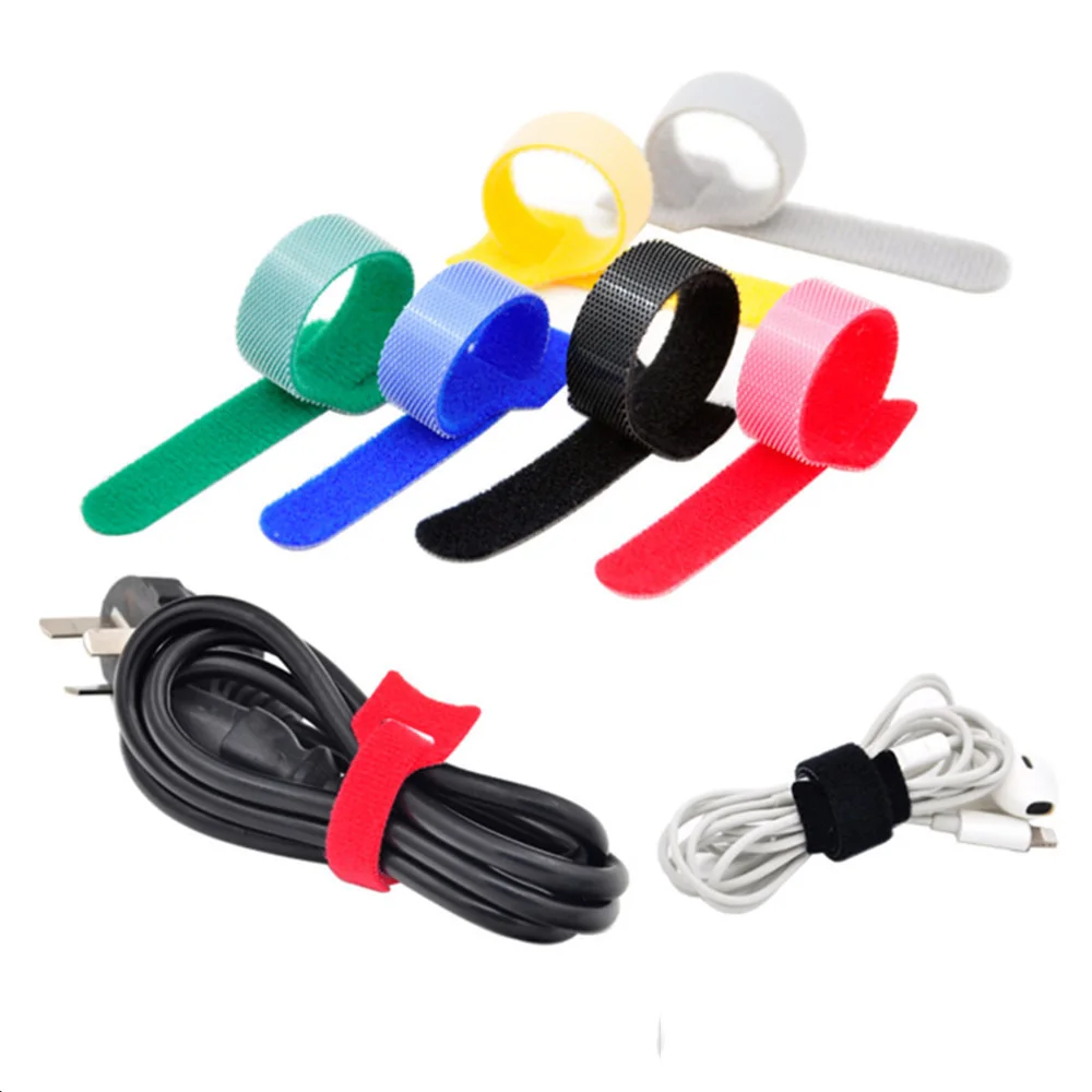 50 шт. нейлоновые липкие кабельные стяжки многофункциональная ТВ компьютерная