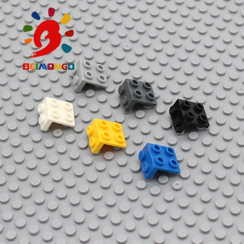 Бесплатная доставка! BEIMONGO строительные блоки угловая пластина 1x2/2x2 100 шт