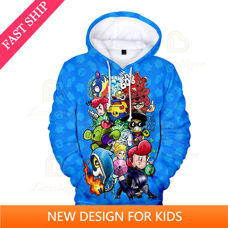 

Shooting Game PRIMO 3D Hoodie Boys Girls Browlings Cartoon Tops Teen Clothes Spike Wanted 6 To 19 Years Kids MAX Sweatshirt