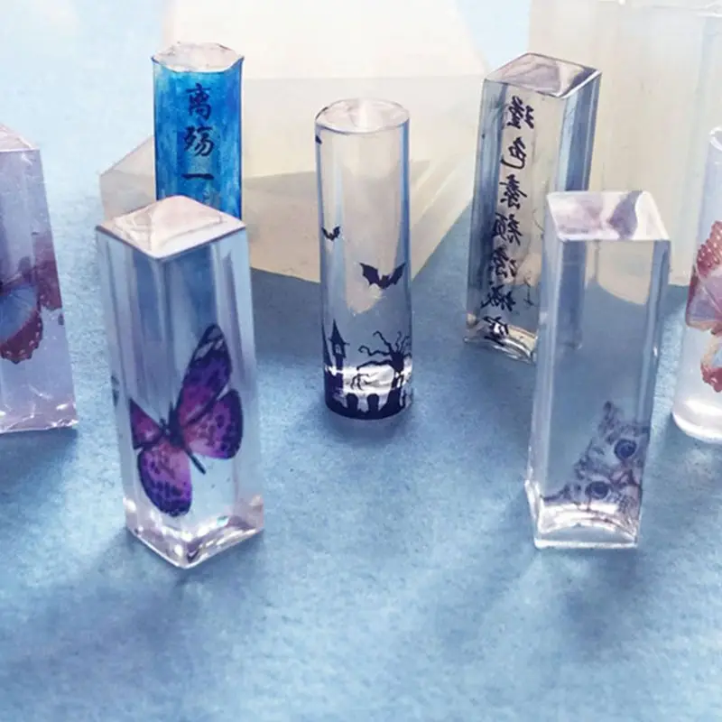 

Crystal Epoxy Resin Mold Earring Ring Pendant Casting Silicone Mould Handmade DIY Crafts Jewelry Making Tools