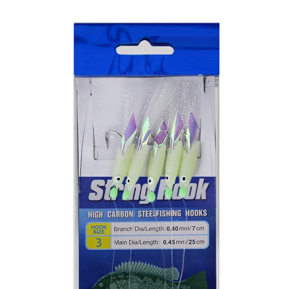 

5 In 1 Fishing Hook Fishing Head Hook Luminous Lure Octopus High Quality