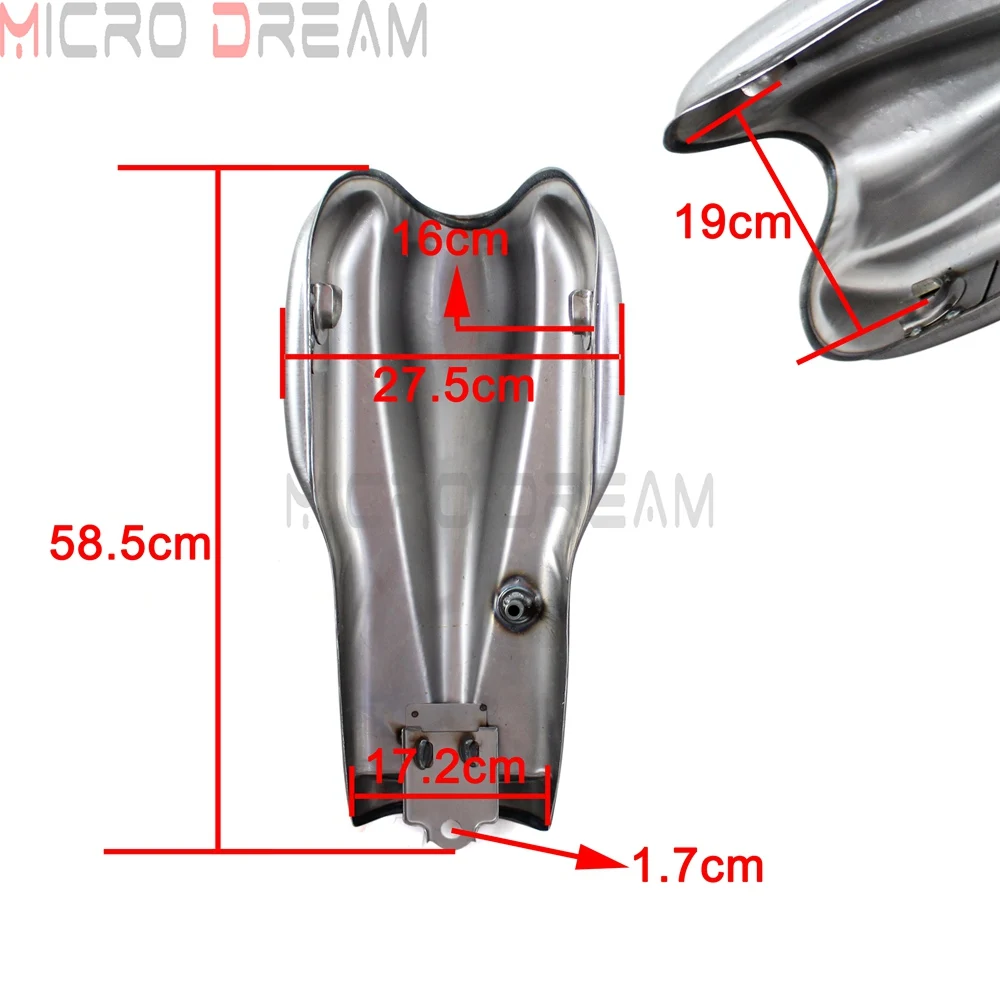 Мотоцикл 2 6 галлона Бензобак 10L Cafe Racer Мохаве топливный бак для Honda Suzuki Yamaha BMW RD50 RD350