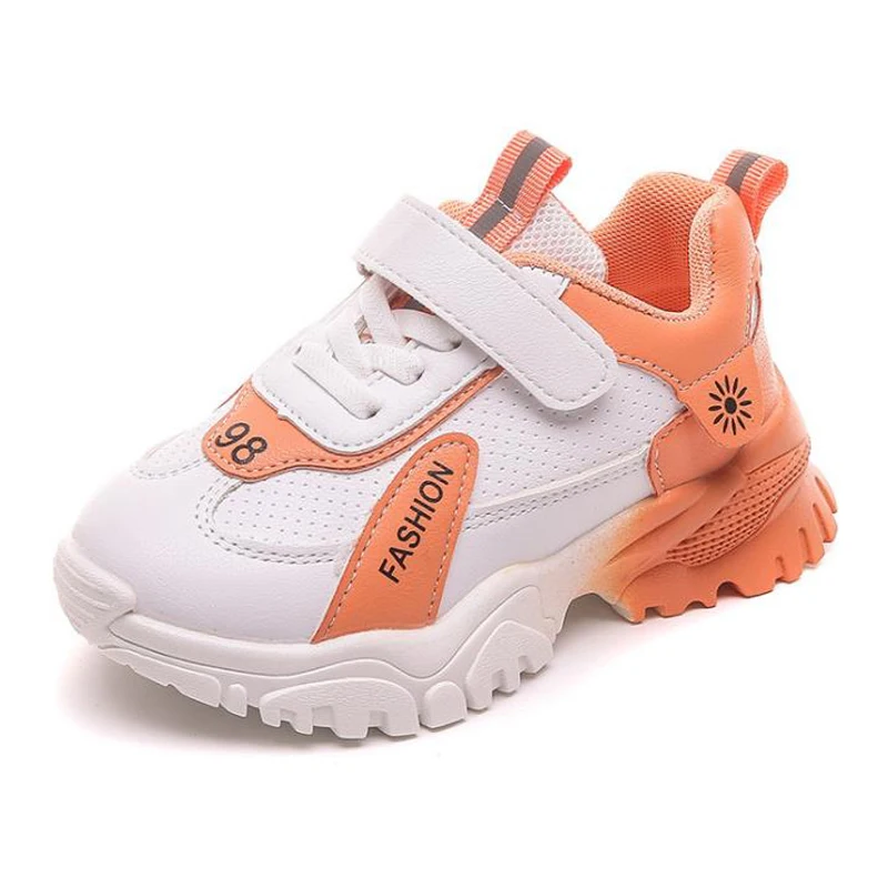 

Детская повседневная обувь От 1 до 5 лет, нескользящая модная спортивная обувь для девочек и мальчиков, легкие детские кроссовки на массивно...