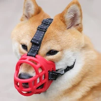 lightweight comfy soft dog muzzle anti biting breathable basket mouth cover adjustable straps pet silicone training accessories