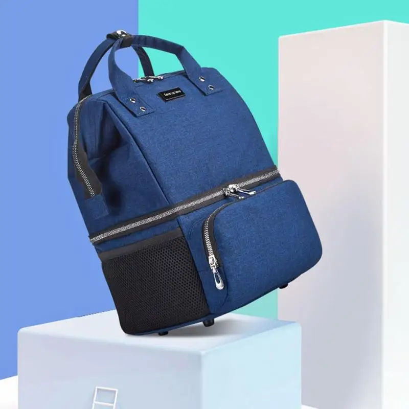 

Nappy Maternity Bag Large Capacity Waterproof Nursing Backpack Bag for Baby Care Dry-wet Separation Reasonable Planning Space