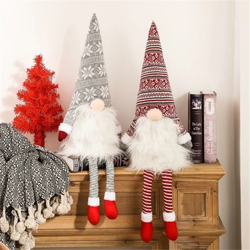 

New Christmas Decorations Forest Elderly Cone Spring Tree Top Star Faceless Doll Tree Top Star