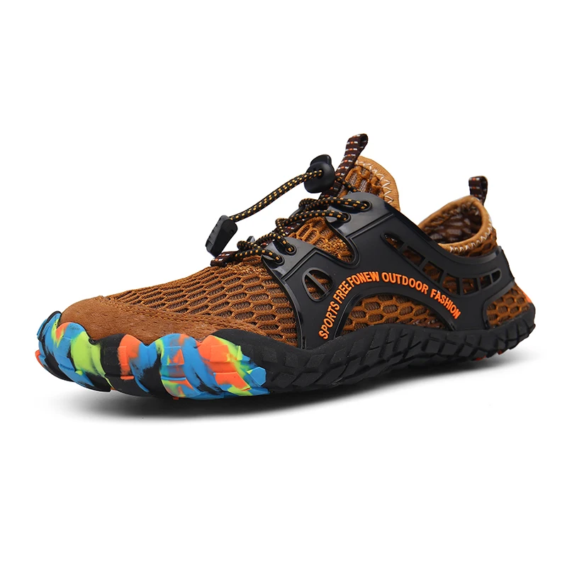 

Plus Size 36-47 Outdoor Sport Fashion Couple Swimming Upstream Beach Water Shoes Mesh Breathable Lightweight Unisex Aqua Shoes