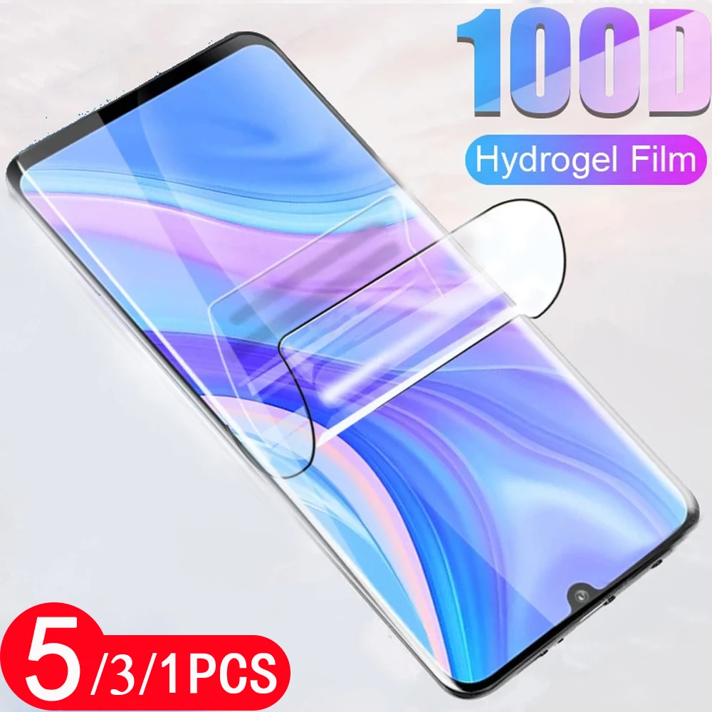 

5/3/1Pcs hydrogel film for huawei y9 y9A y9s y8s y8p y7 pro 2019 y6 prime y6p y6s y5 lite 2018 Not Glass phone screen protector