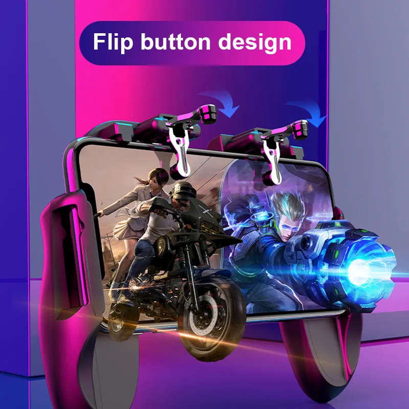 Mobile Phone Cooler Pubg Controller Gamepad Shooter Mute Fan Joystick Joypad Portable | Игрушки и хобби