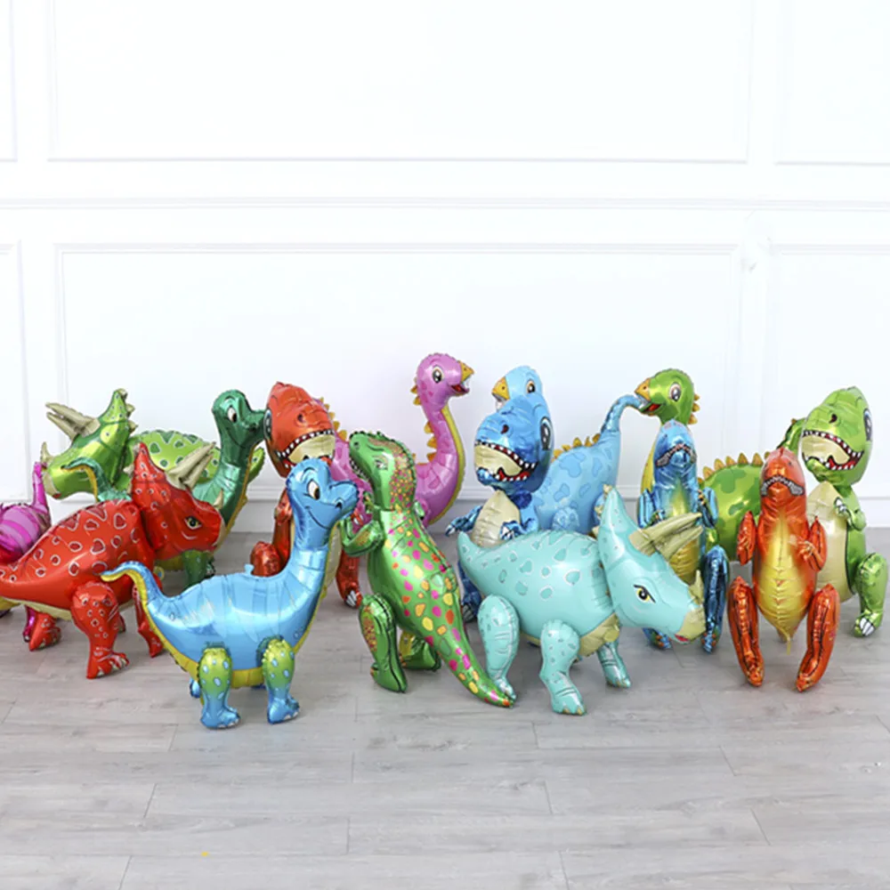 1 шт. большой 4D ходячие шары динозавра фольга воздушные шарики в виде животных для
