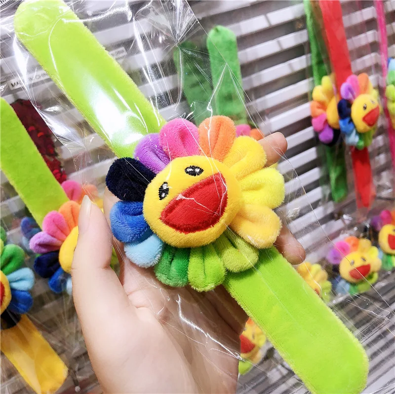 60 шт./лот DIY мульти ткани Подсолнух круглые очки Улыбка лицо браслеты Инструменты для укладки волос аксессуары HA782