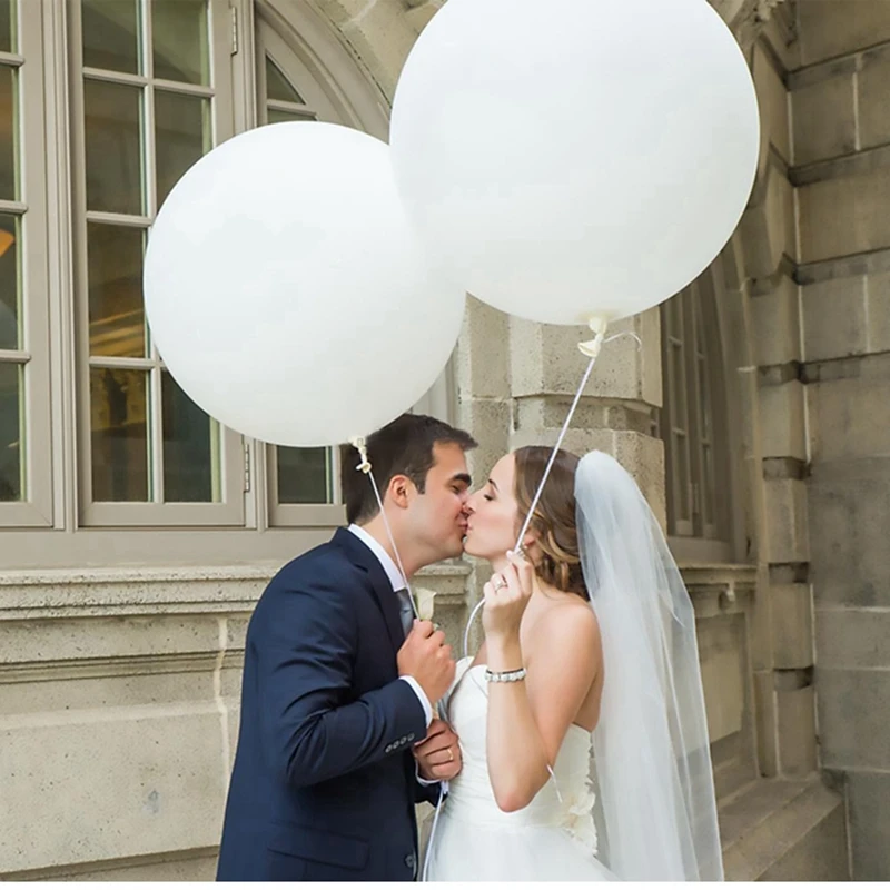 Большой воздушный шар 5-36 дюймов белый Гелиевый Свадебный декор шары из латекса