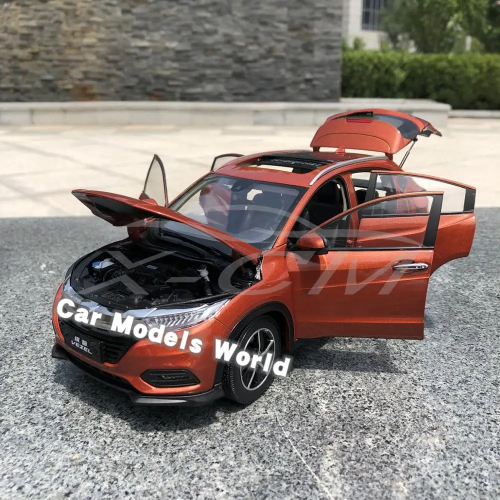 Литая модель автомобиля для Vezel 2019 1:18 (оранжевый) + небольшой подарок!|Наземный