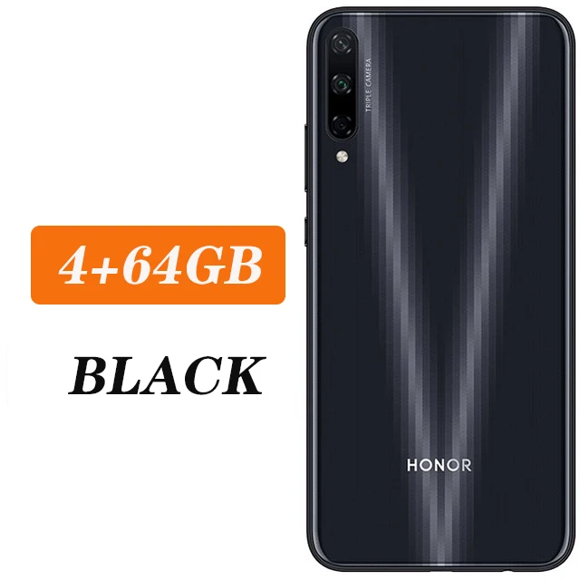 4G 64G Black Honor play 3 смартфон 4000 мАч батарея Kirin 710F 48MP камера Android 9,0 6,3" ips 1560X720 - Цвет: 4G 64G Black