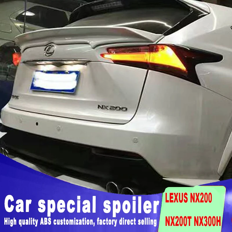 Новый дизайн высококачественный спойлер из АБС-пластика для LEXUS NX200 NX200T NX300H