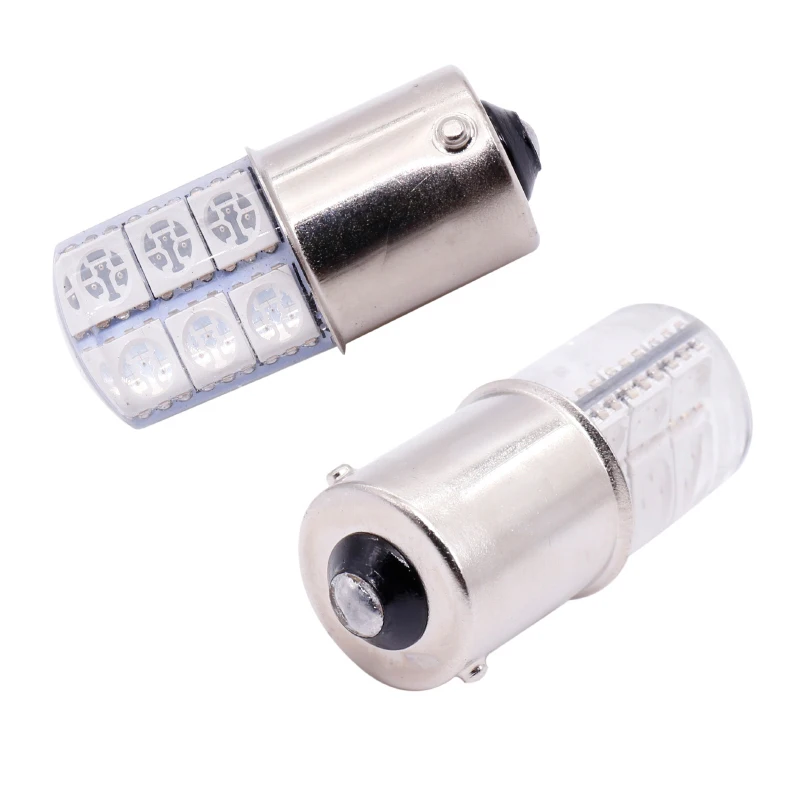 1 шт. S25 1156 BA15S p21w 1157LED белый светильник s 5050 12SMD силикагель DC12V Автомобильный задний Задний стояночный светильник стоп-сигнал лампа
