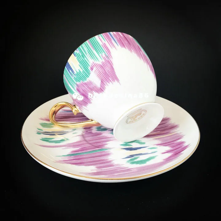 Высококачественная кофейная чашка с короной из костяного фарфора керамическая