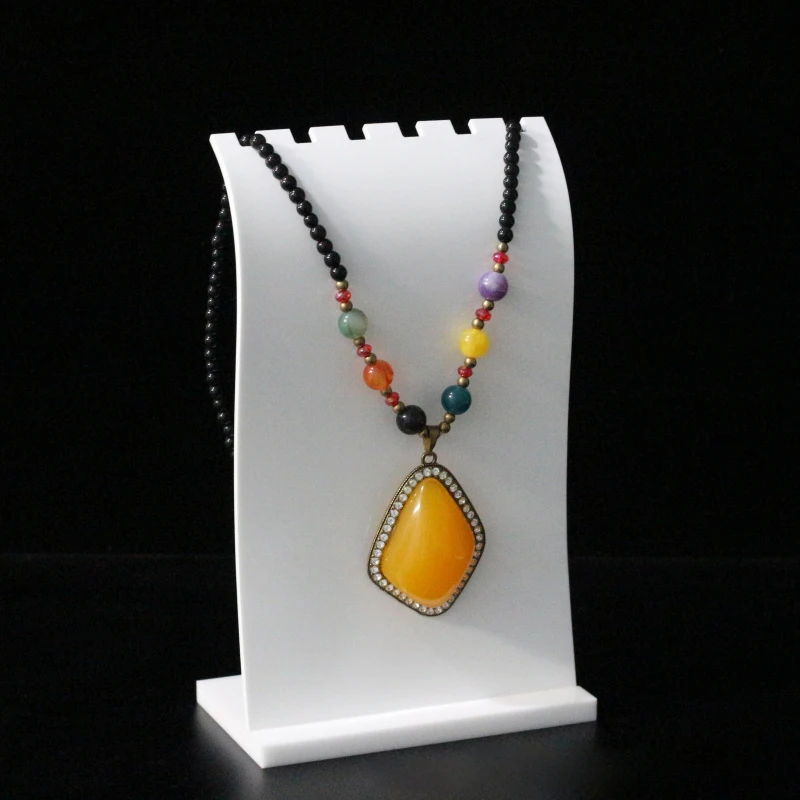 

Вертикальный стеллаж для ожерелий комплект ювелирных изделий демонстрационная подставка Органайзер стойка для ожерелий ювелирные издели...