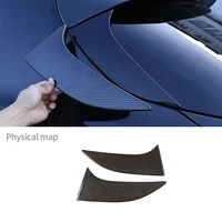 for alfa romeo stelvio 2017 21real carbon fiber tail door rear triangle decorative plates car exterior modeling trim accessories
