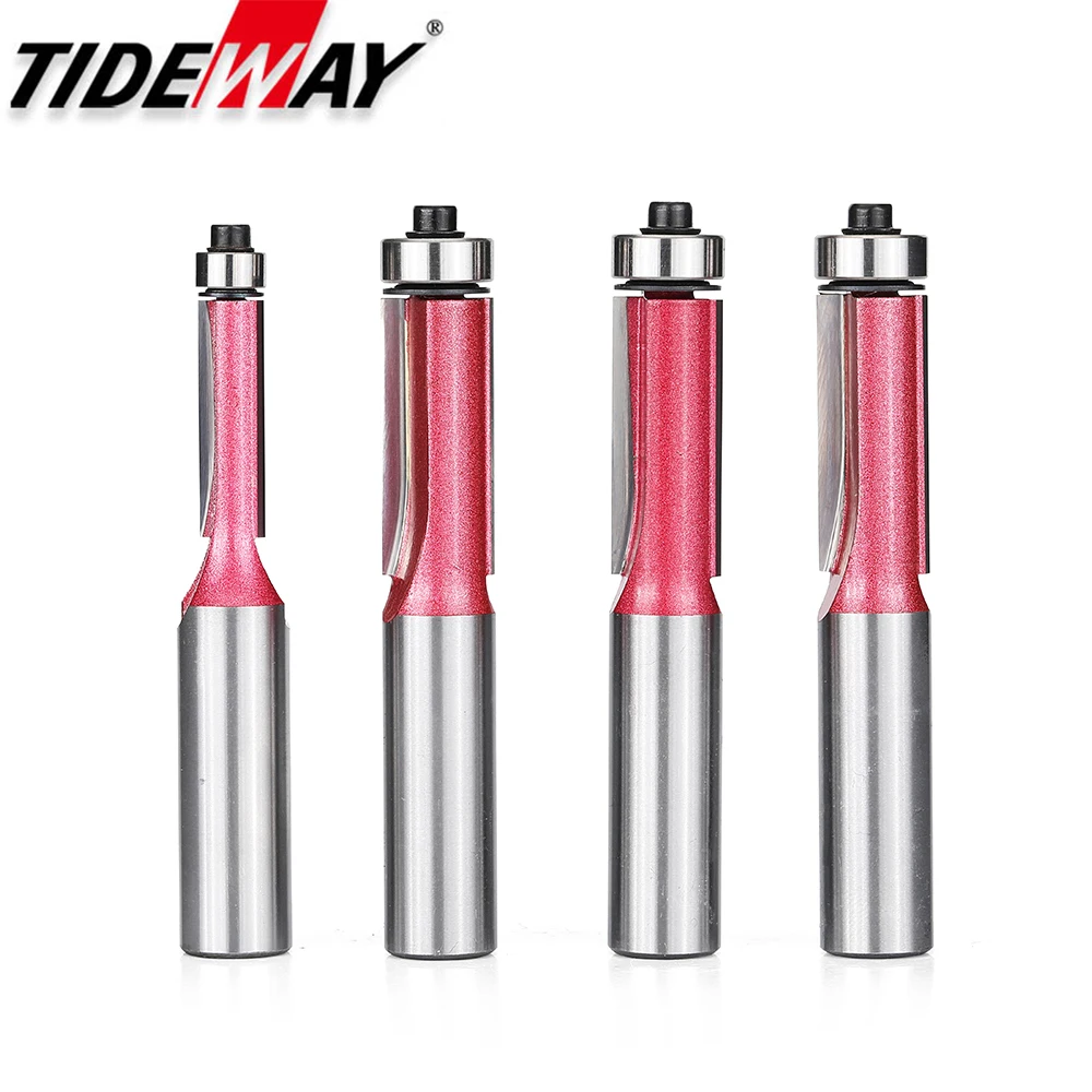 Tideway Фрезерные фрезы с подшипником для деревообработки 1/2 1/4|Фреза| |