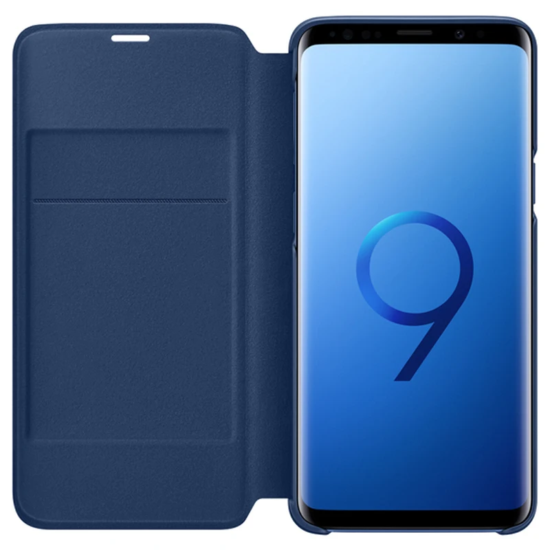 Светодиодный кожаный флип-чехол кожаный чехол светодиодный чехол Etui для samsung Galaxy S9 G9600 S9+ S9 Plus S9Plus G9650