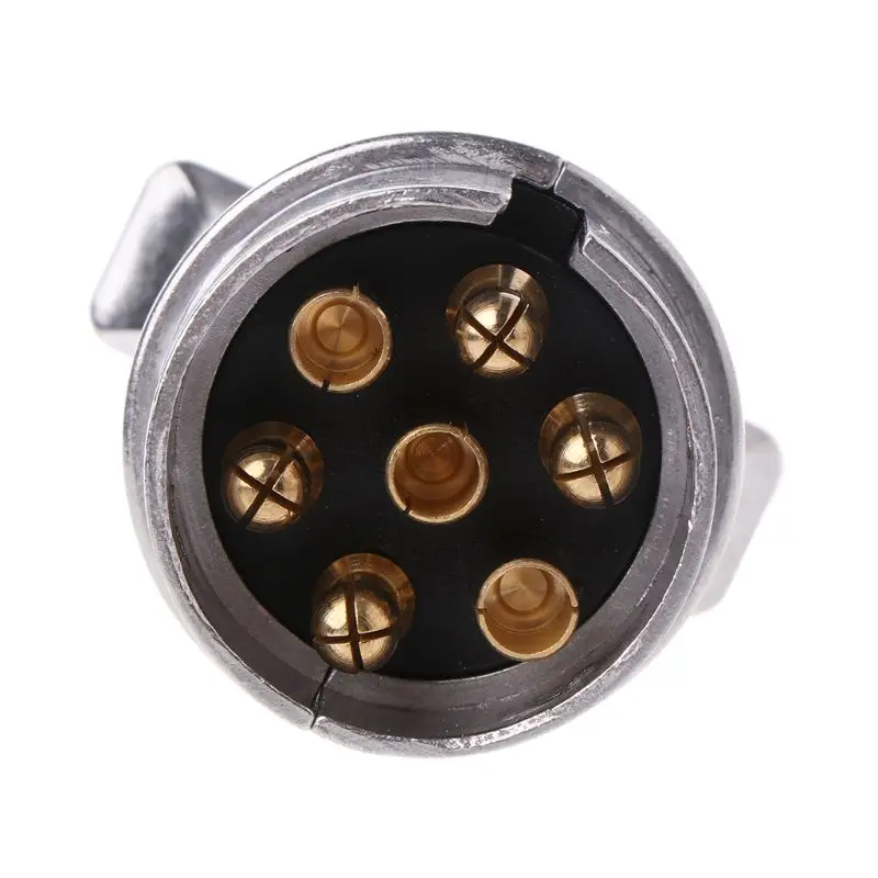 Прочный 7-контактный разъем из алюминиевого сплава для буксировки прицепов