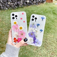 luxury chrysanthemum true flower specimen design phone cover for iphone 11 12 13 mini pro max 7 8p xs xr women phone clear cases